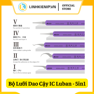 Bộ Lưỡi Dao Cậy IC Luban - Gồm 5 Mẫu Lưỡi Dao (5in1)