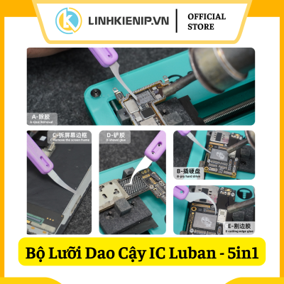 Bộ Lưỡi Dao Cậy IC Luban - Gồm 5 Mẫu Lưỡi Dao (5in1)