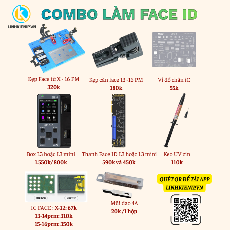 COMBO LÀM FACE ID