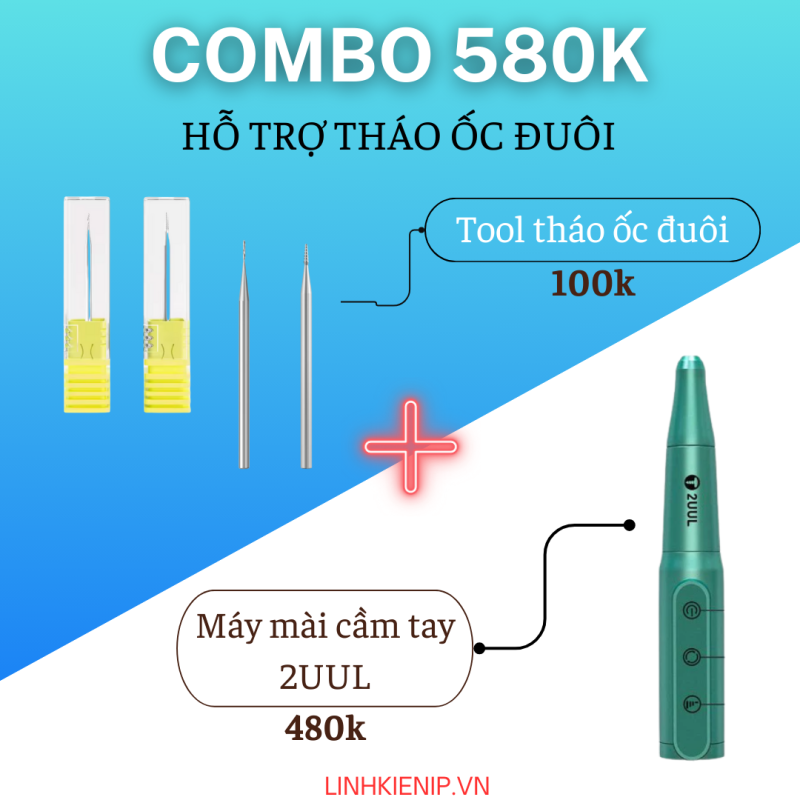 COMBO 580K – HỖ TRỢ THÁO ỐC ĐUÔI CHUYÊN NGHIỆP