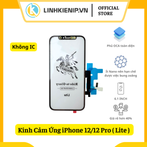 Kính Cảm Ứng Liền OCA iPhone 12/12 Pro Bản Lite (Không IC)