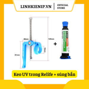 Keo UV trong Relife + súng bắn